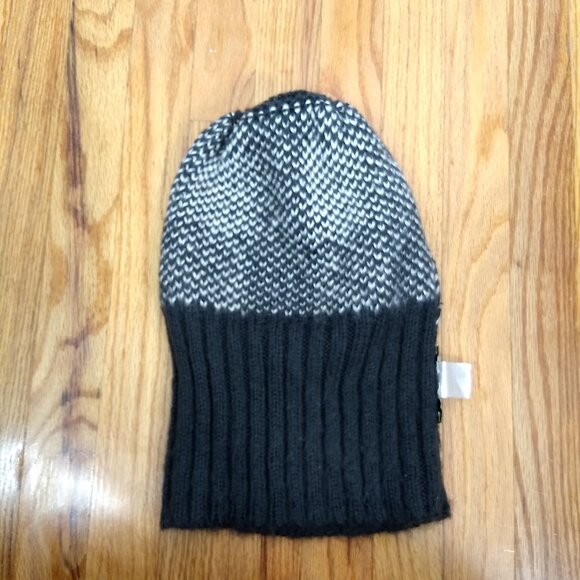 Raffaello Bettini Knit Hat Gray White Checkered Made in Italy Wool Alpaca Blend main image 7